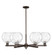 Arcadia Six Light Chandelier in Oil Rubbed Bronze (405|716-6CR-OB-G1215-8)