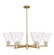 Arcadia Six Light Chandelier in Champagne Bronze (405|716-6CR-CB-GBC-82)