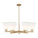 Arcadia Six Light Chandelier in Champagne Bronze (405|716-6CR-CB-GBC-81)