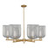Arcadia Six Light Chandelier in Champagne Bronze (405|716-6CR-CB-G559-8SM)