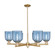 Arcadia Six Light Chandelier in Champagne Bronze (405|716-6CR-CB-G558-6BL)
