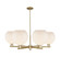Arcadia Six Light Chandelier in Champagne Bronze (405|716-6CR-CB-G121-10)