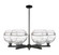 Arcadia Six Light Chandelier in Matte Black (405|716-6CR-BK-G556-10CL)