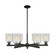 Arcadia Six Light Chandelier in Matte Black (405|716-6CR-BK-G2511)