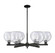 Arcadia Six Light Chandelier in Matte Black (405|716-6CR-BK-G124-8)