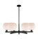 Arcadia Six Light Chandelier in Matte Black (405|716-6CR-BK-G121-8)