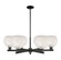 Arcadia Six Light Chandelier in Matte Black (405|716-6CR-BK-G1216-8WM)