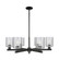 Arcadia Six Light Chandelier in Matte Black (405|716-6CR-BK-G112)