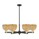 Arcadia Six Light Chandelier in Black Antique Brass (405|716-6CR-BAB-RBD-8-NAT)