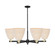 Arcadia Six Light Chandelier in Black Antique Brass (405|716-6CR-BAB-NBD-9-NAT)