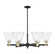 Arcadia Six Light Chandelier in Black Antique Brass (405|716-6CR-BAB-GBC-84)