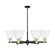 Arcadia Six Light Chandelier in Black Antique Brass (405|716-6CR-BAB-GBC-82)