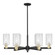 Arcadia Six Light Chandelier in Black Antique Brass (405|716-6CR-BAB-G804)
