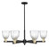 Arcadia Six Light Chandelier in Black Antique Brass (405|716-6CR-BAB-G442)