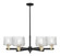 Arcadia Six Light Chandelier in Black Antique Brass (405|716-6CR-BAB-G402)