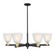 Arcadia Six Light Chandelier in Black Antique Brass (405|716-6CR-BAB-G381)