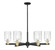 Arcadia Six Light Chandelier in Black Antique Brass (405|716-6CR-BAB-G342)