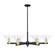 Arcadia Six Light Chandelier in Black Antique Brass (405|716-6CR-BAB-G132)
