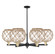 Arcadia Six Light Chandelier in Black Antique Brass (405|716-6CR-BAB-G122-10RB)