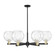 Arcadia Six Light Chandelier in Black Antique Brass (405|716-6CR-BAB-G1215-8)