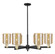 Arcadia Six Light Chandelier in Black Antique Brass (405|716-6CR-BAB-G116)