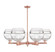 Arcadia Six Light Chandelier in Antique Copper (405|716-6CR-AC-G556-10CL)