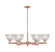 Arcadia Six Light Chandelier in Antique Copper (405|716-6CR-AC-G422)