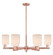 Arcadia Six Light Chandelier in Antique Copper (405|716-6CR-AC-G341)