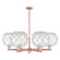 Arcadia Six Light Chandelier in Antique Copper (405|716-6CR-AC-G122-10RW)