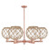 Arcadia Six Light Chandelier in Antique Copper (405|716-6CR-AC-G122-10RB)