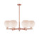 Arcadia Six Light Chandelier in Antique Copper (405|716-6CR-AC-G121-8)