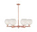 Arcadia Six Light Chandelier in Antique Copper (405|716-6CR-AC-G1216-8WM)