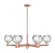 Arcadia Six Light Chandelier in Antique Copper (405|716-6CR-AC-G1215-6)