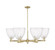 Arcadia Six Light Chandelier in Antique Brass (405|716-6CR-AB-GBD-94)