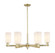 Arcadia Six Light Chandelier in Antique Brass (405|716-6CR-AB-G801)
