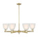 Arcadia Six Light Chandelier in Antique Brass (405|716-6CR-AB-G381)