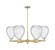 Arcadia Six Light Chandelier in Antique Brass (405|716-6CR-AB-G372)