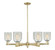 Arcadia Six Light Chandelier in Antique Brass (405|716-6CR-AB-G2511)