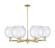Arcadia Six Light Chandelier in Antique Brass (405|716-6CR-AB-G124-10)