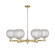 Arcadia Six Light Chandelier in Antique Brass (405|716-6CR-AB-G122C-8CL)