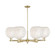 Arcadia Six Light Chandelier in Antique Brass (405|716-6CR-AB-G1216-10WM)