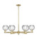 Arcadia Six Light Chandelier in Antique Brass (405|716-6CR-AB-G1215-6)