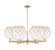 Arcadia Six Light Chandelier in Antique Brass (405|716-6CR-AB-G121-10RW)