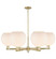 Arcadia Six Light Chandelier in Antique Brass (405|716-6CR-AB-G121-10)