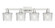 Arcadia Four Light Bath Vanity in Brushed Satin Nickel (405|716-4W-SN-G402)