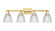 Arcadia Four Light Bath Vanity in Satin Gold (405|716-4W-SG-G382)