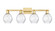 Arcadia Four Light Bath Vanity in Satin Gold (405|716-4W-SG-G362)