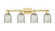 Arcadia Four Light Bath Vanity in Satin Gold (405|716-4W-SG-G259)