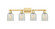 Arcadia Four Light Bath Vanity in Satin Gold (405|716-4W-SG-G2511)