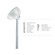 Fan Accessories Ceiling Fan Slope Ceiling Kit in Titanium Silver (441|XF-SCK-TT)